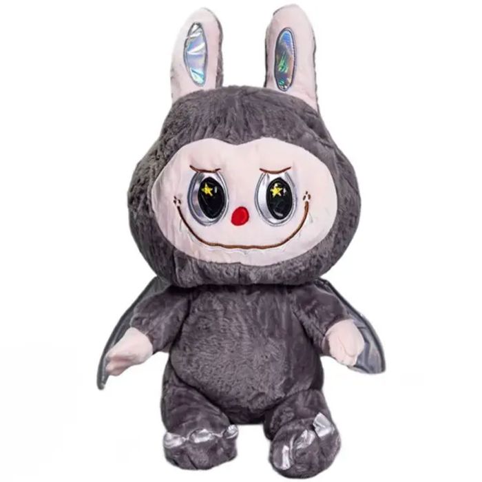 М'яка іграшка-плед, подушка 3 в 1 Labubu Brown Dragon плед в іграшці дитячий плед іграшка Лабубу Сірий 520-29G