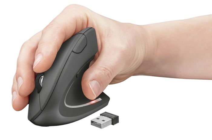 Trust Mouse Verto Ergonomic WL BLACk