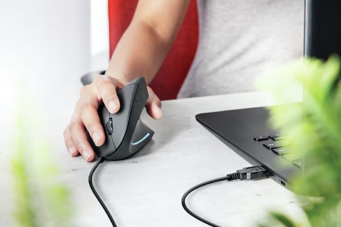 Mouse Trust Verto Ergonomic, USB-A, Чорний