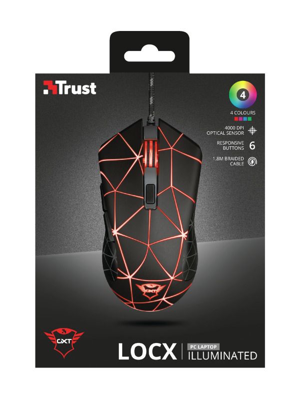 Мышь GXT133 LOCX, USB-A, Чорний