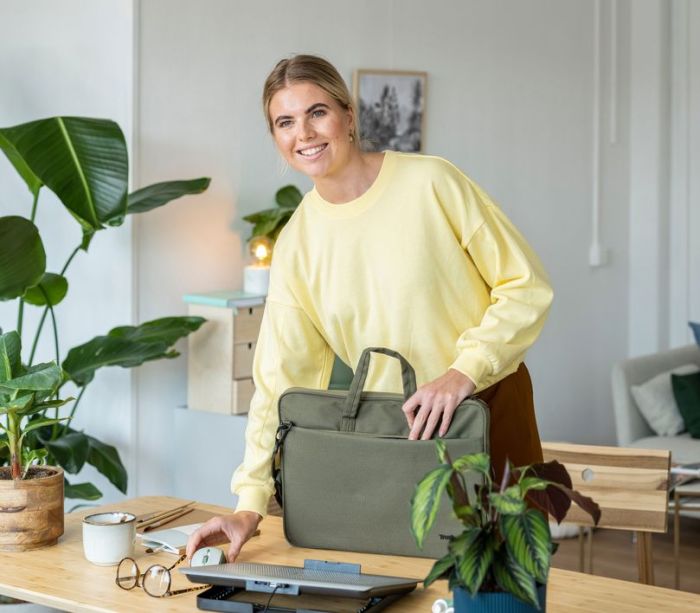 Mouse Trust Yvi+ Silent ECO, WL, Зелений