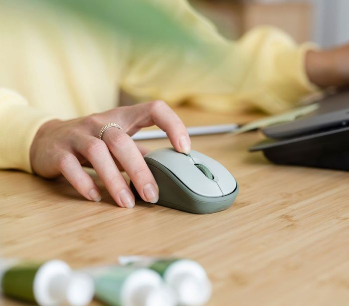 Mouse Trust Yvi+ Silent ECO, WL, Зелений