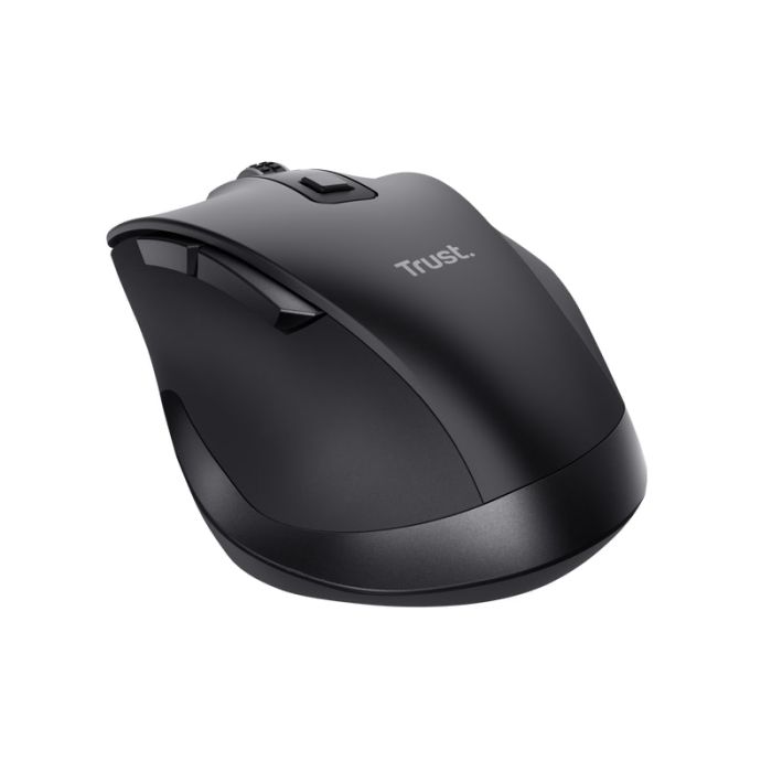 Mouse Trust Fyda Rechargeable ECO, WL, Чорний