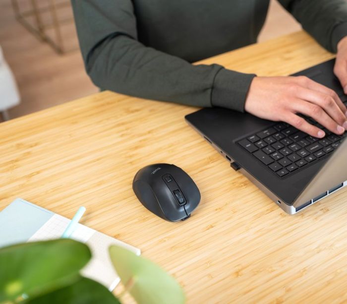 Mouse Trust Fyda Rechargeable ECO, WL, Чорний