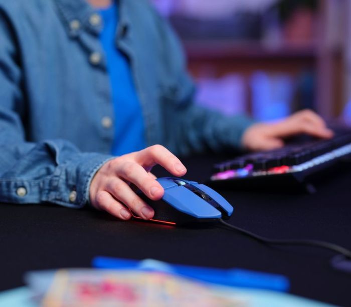 Mouse Trust GXT 109 FELOX, RGB, USB-A, Синій