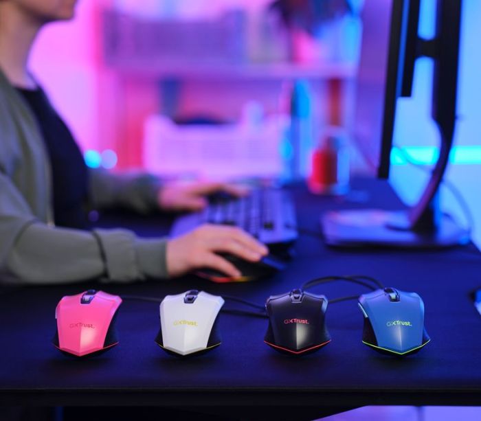 Mouse Trust GXT 109 FELOX, RGB, USB-A, Синій