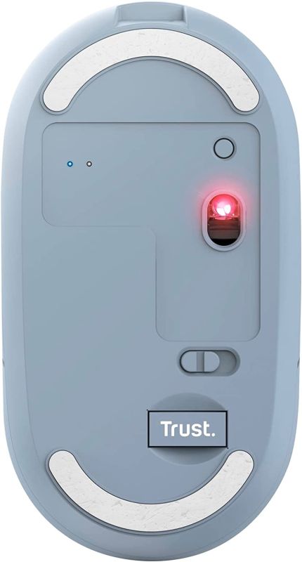 Миша Trust Puck Rechargeable,  Ultra-Thin,  BT/WL,  Silent, синій