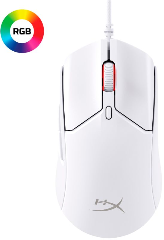 HyperX Mouse Pulsefire Haste 2, RGB, USB-A, USB, white