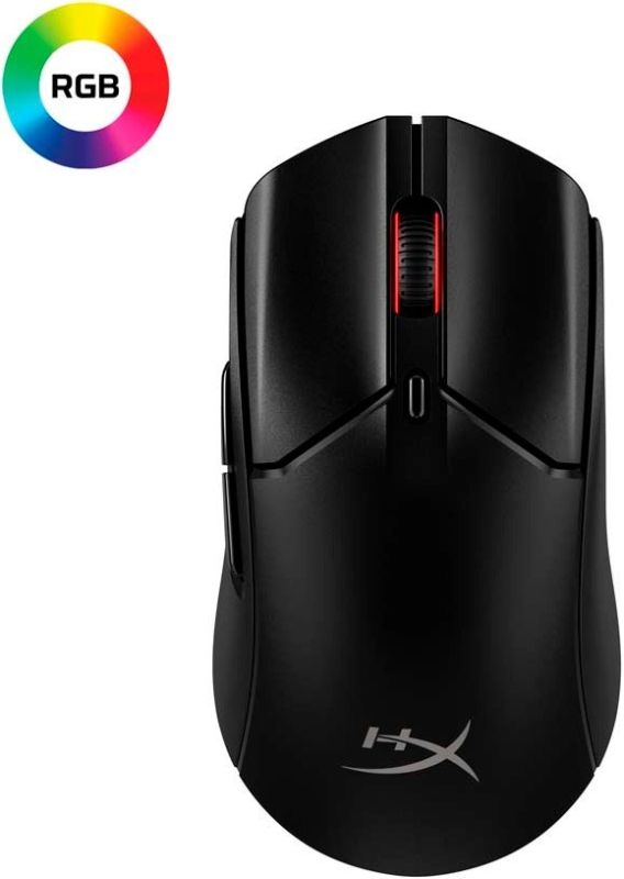 Мишь HyperX Pulsefire Haste 2, RGB, USB-A/WL/BT, черный
