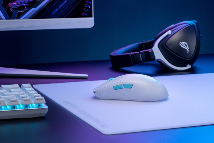 ASUS Mouse ROG Harpe Ace Aim Lab Edition, RGB, USB-A/WL/BT, white