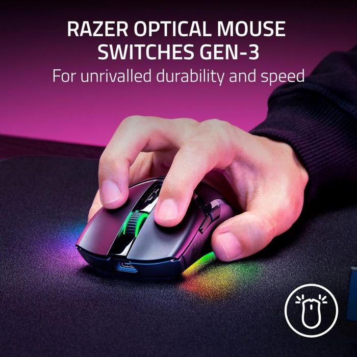 Razer Mouse Cobra Pro, RGB, USB-A/WL/BT, black