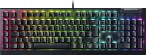 Клавіатура механічна Razer BlackWidow V4 X, 110key, Yellow Switch, USB-A, EN/RU, RGB, чорний