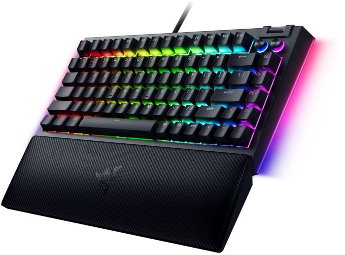 Клавиатура Razer BlackWidow V4 75% RGB 83key Mechanical Tactile Switch GEN-3, USB-A, EN, чёрный
