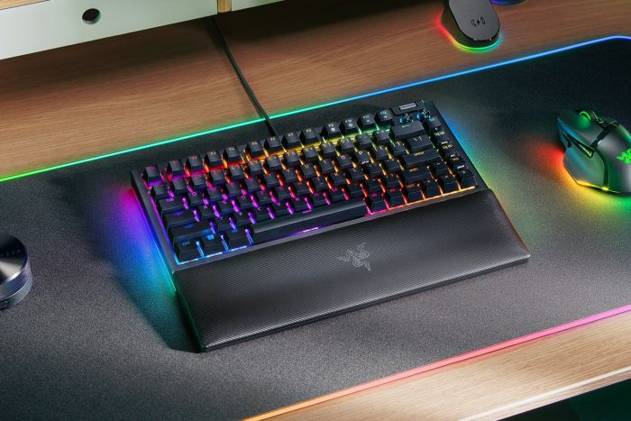 Клавиатура Razer BlackWidow V4 75% RGB 83key Mechanical Tactile Switch GEN-3, USB-A, EN, чёрный