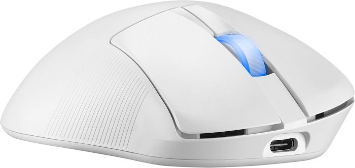 ASUS Mouse ROG Keris II Ace, RGB, USB-A/WL/BT, white