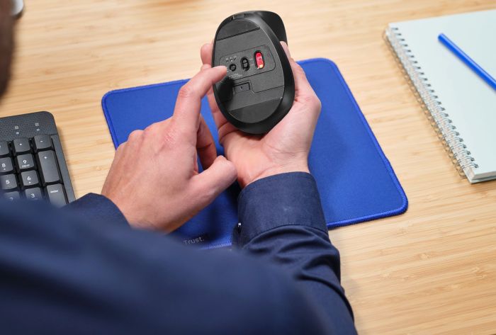 Миша Trust Bayo + Ergonomic, BT/WL/USB-A, чорний