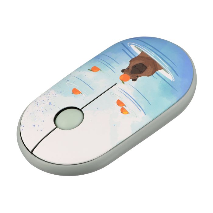 Мышь 2E MF300 CAPYBARA:TANGERINE Silent WL BT, зелёный