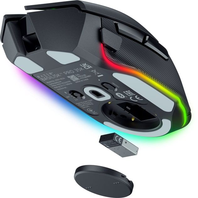 Миша Razer Basilisk V3 Pro 35K, RGB, USB-A/WL/BT, чорний