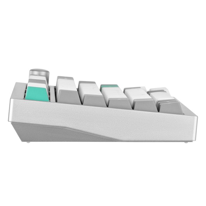 Клавіатура механічна Lemokey  P1 Pro 84Key, Keychron Super Banana, WL/BT/USB-A, QMK/VIA, Hot-Swap, EN/UKR, RGB,  Knob, Space Silver