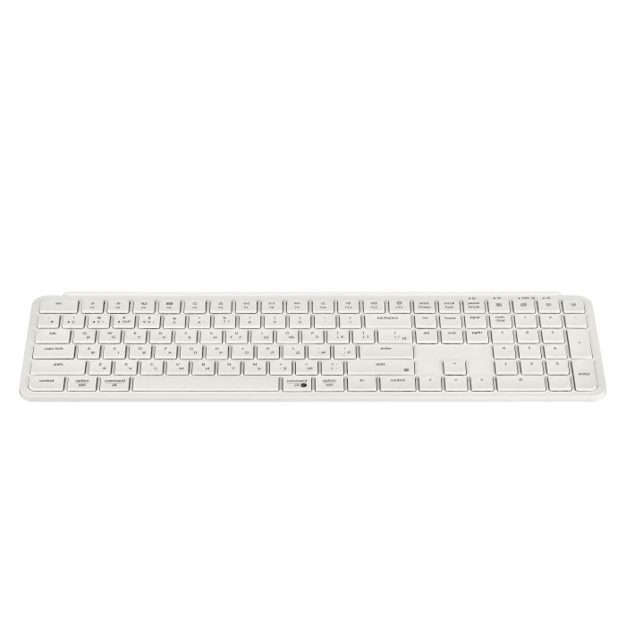 Клавіатура мембрана Keychron B6 Pro, USB/WL/BT, ivory white
