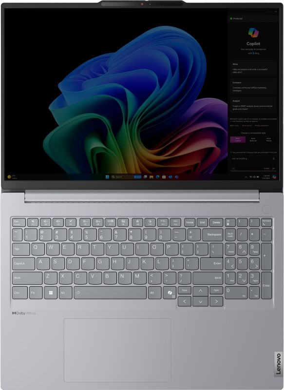 Lenovo Notebook ThinkBook 16-G7 16" WUXGA IPS AG, Snapdragon X Plus X1P-42-100, 16GB, F512GB, UMA, Win11P, grey