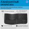 Клавіатура мембранна HP 680 Comfort Dual-Mode 111key, BT, EN/UK, чорний