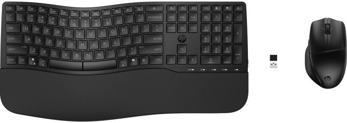 Комплект клавіатура та миша HP 680 Comfort Dual-Mode, BT, EN/UK, чорний