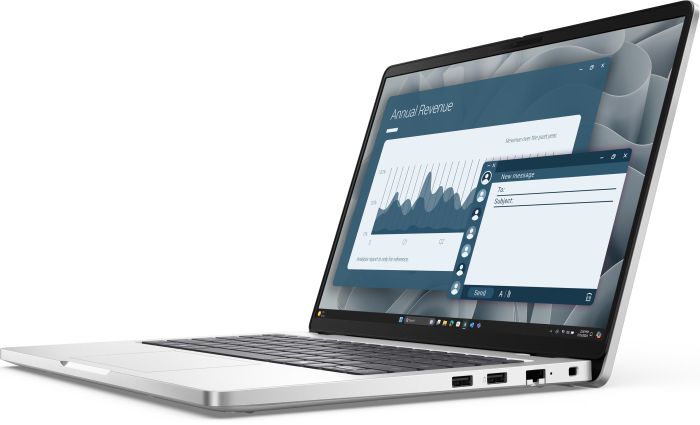 Ноутбук Dell Pro 14 14" FHD+ IPS AG, AMD AI 5 PRO 340, 16GB, F512GB, UMA, Win11P, серебристый