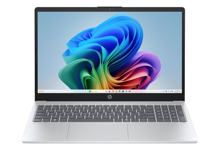 Ноутбук HP OmniBook 3 15-fn0004ua 15.6" FHD IPS AG, AMD AI 7 350, 16GB, F1TB, UMA, Win11, сріблястий