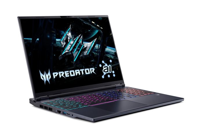 Acer Notebook Predator Helios Neo 16 PHN16-73 16" WQXGA IPS, Intel U9-275HX, 32GB, F1TB, NVD5060-8, Lin, black