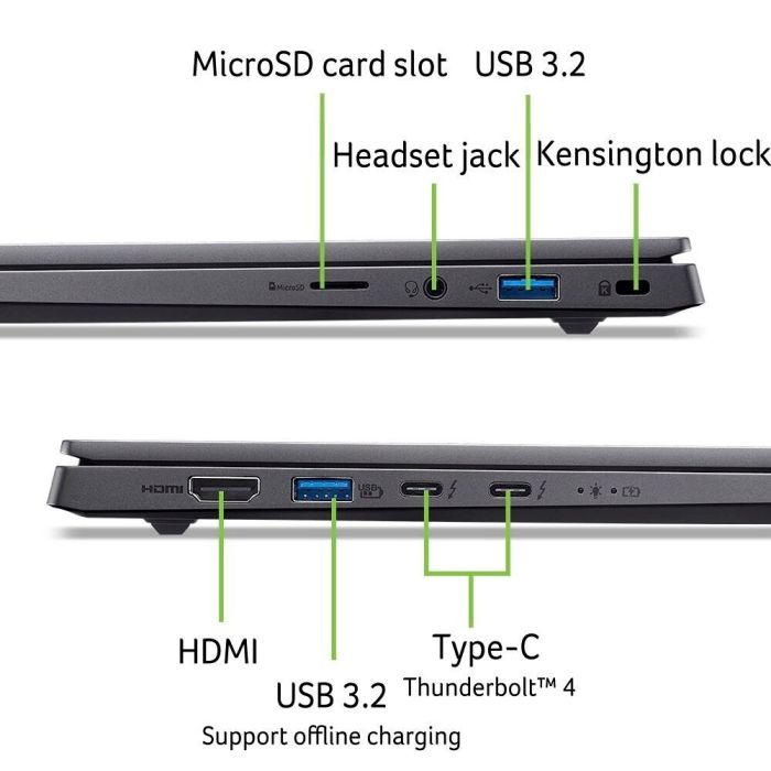 Ноутбук Acer Swift X 14 SFX14-73G 14.5" 2.8K OLED, Intel U7-255H, 32GB, F1TB, NVD5060-8, Win11, серый