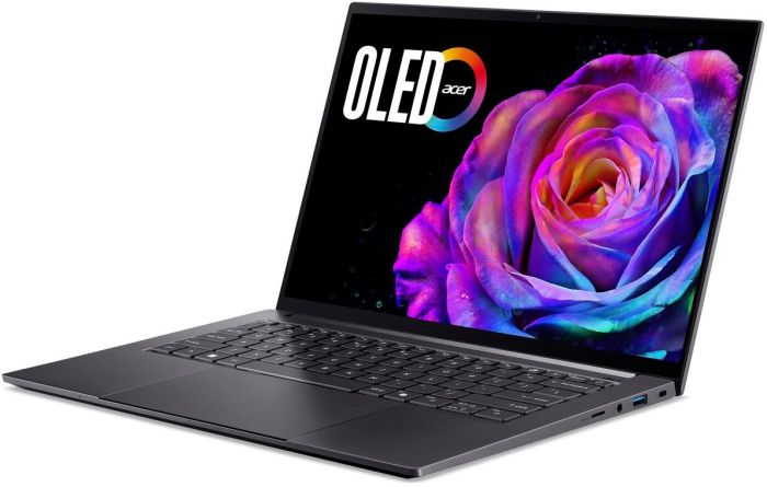 Ноутбук Acer Swift X 14 SFX14-73G 14.5" 2.8K OLED, Intel U7-255H, 32GB, F1TB, NVD5060-8, Win11, серый