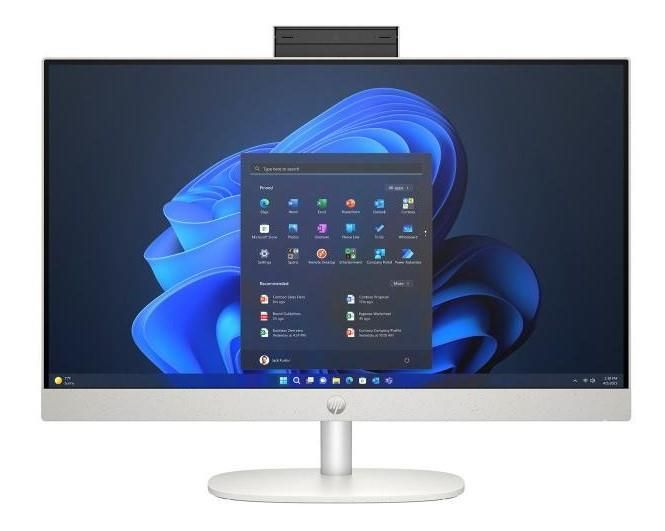 Комп'ютер персональний моноблок HP 245-G10 23.8" FHD IPS AG, AMD R3-7320U, 8GB, F512GB, UMA, WiFi, кл+м, Win11P, білий