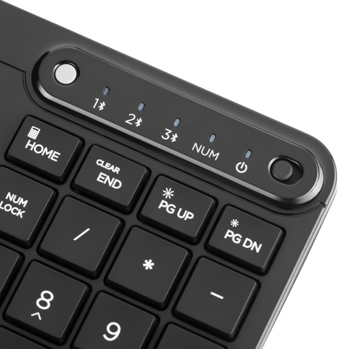 Клавіатура мембранна HP 460 Multi-Device key, BT, EN/UK, чорний