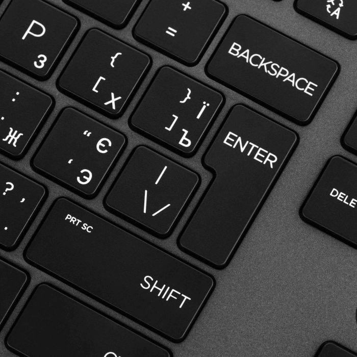 Клавіатура мембранна HP 720 Multi-Device Rechargeable, 109key, WL/BT, EN/UK, чорний