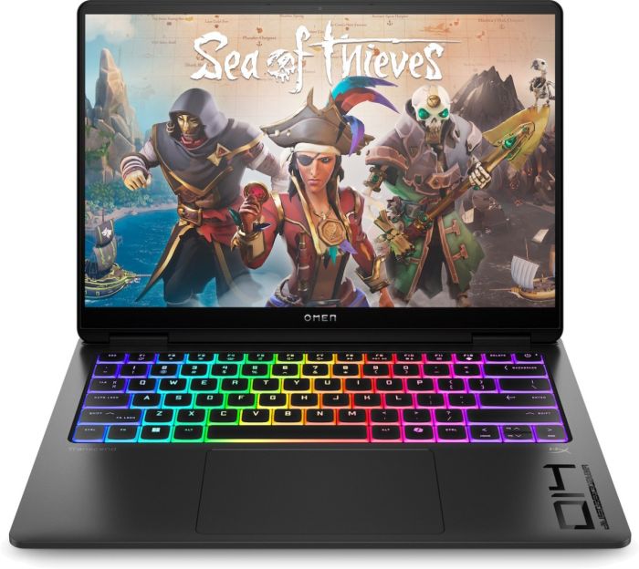 Ноутбук HP OMEN Transcend 14-fb1007ua 14" 3K OLED, Intel U7-255H, 32GB, F1TB, NVD5060-8, Win11, чорний