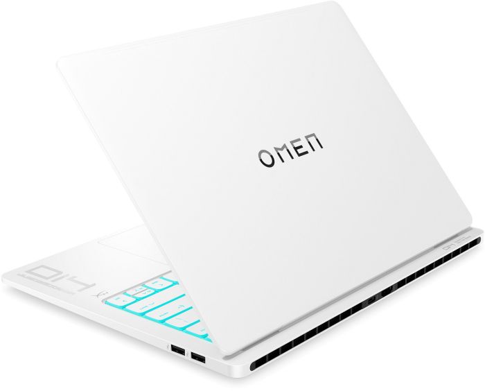 Ноутбук HP OMEN Transcend 14-fb1014ua 14" 3K OLED, Intel U7-255H, 32GB, F2TB, NVD5060-8, DOS, білий