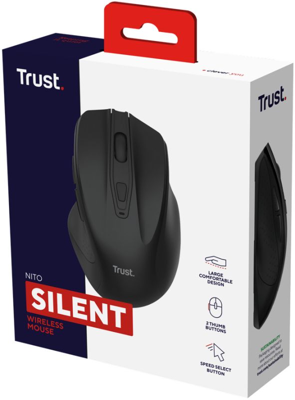 Mouse Trust Nito Silent, WL, black