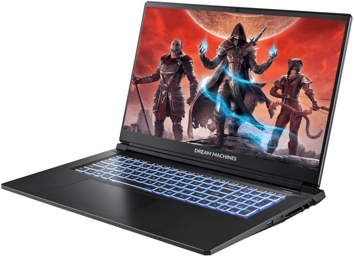 Ноутбук Dream Machines RT5060-17 17.3FHD IPS, AMD AI 7 350, 32GB, F2TB, NVD5060-8, DOS, чорний