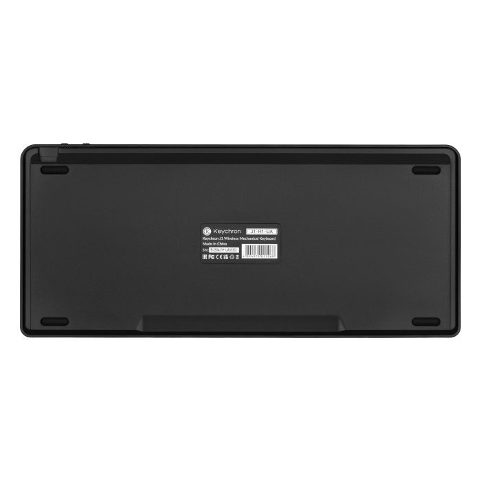 Клавіатура механічна Keychron J1 82Key, K pro Red, WL/BT/USB-A, QMK, Hot-swap, EN/UKR, RGB, чорний