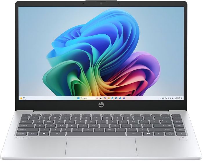 Ноутбук HP OmniBook 3 14-ha0002ua 14" FHD AG, AMD AI 5 340, 16GB, F1TB, UMA, Win11, сріблястий