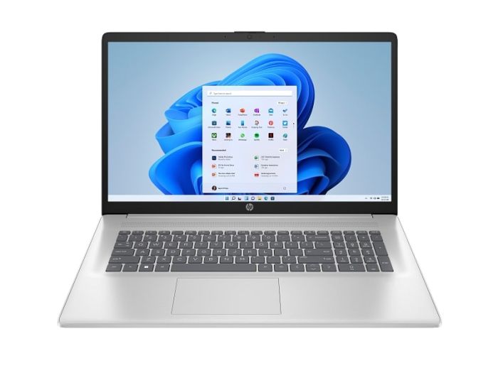 Ноутбук HP 17-cn4048ua 17.3" FHD IPS AG, Intel 5-120U, 16GB, F512GB, UMA, Win11, сріблястий