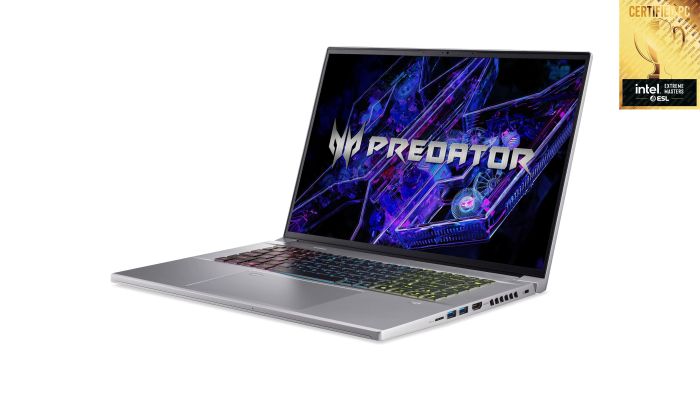 Ноутбук Acer Predator Triton Neo 16 PTN16-51 16" WQXGA, Intel U9-185H, 32GB, F1TB, NVD4060-8, Lin, сріблястий