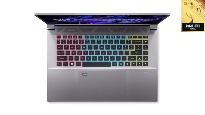 Ноутбук Acer Predator Triton Neo 16 PTN16-51 16" WQXGA, Intel U9-185H, 32GB, F1TB, NVD4060-8, Lin, сріблястий