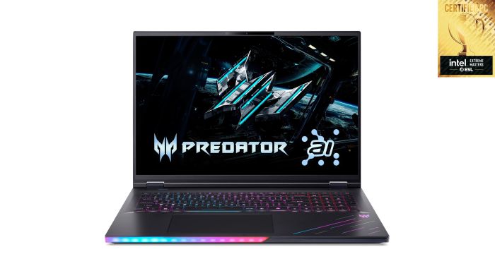 Ноутбук Acer Predator Helios 18 PH18-73 18" WQUXGA IPS, Intel U9-275HX, 96GB, F4TB, NVD5090-24, Win11P, чорний