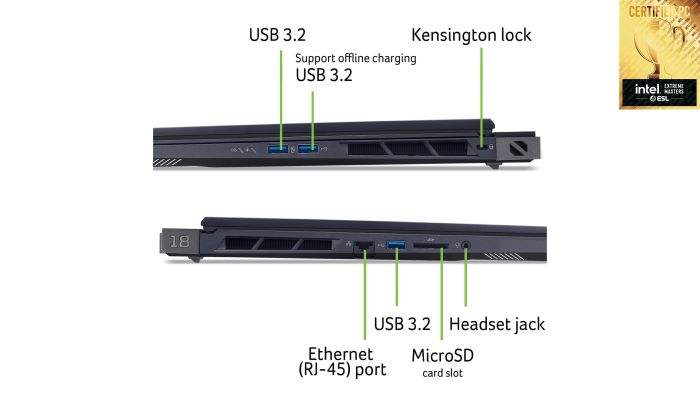 Acer Notebook Predator Helios 18 PH18-73 18" WQUXGA IPS, Intel U9-275HX, 64GB, F2TB, NVD5090-24, Lin, black