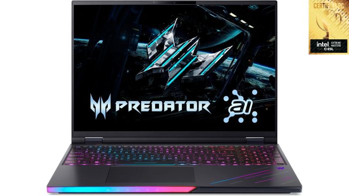 Acer Notebook Predator Helios 16 PH16-73 16" OLED, Intel U9-275HX, 64GB, F2TB, NVD5070Ti-12, Win11P, black