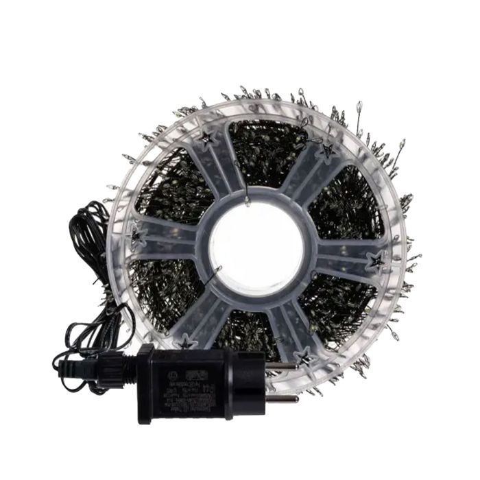 Новорічна гірлянда кімнатна роса 100 м 3000 LED Хвойна лапа зелений провід Мультиколор D3000L100MGML