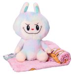 М'яка іграшка-плед, подушка 3 в 1 Лабубу 50 см М'ятна ТМ COLORFUL HOME LAB1M