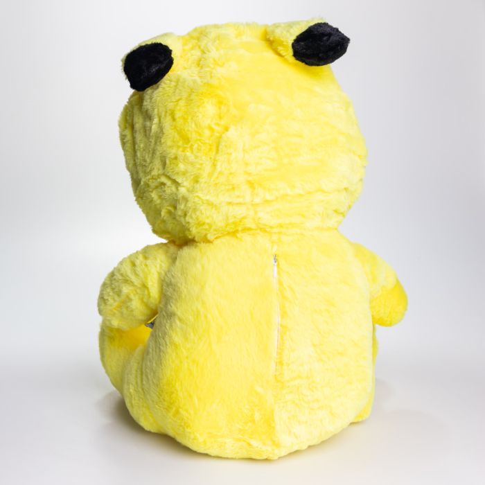 М'яка іграшка-плед, подушка 3 в 1 Ведмедик Тедді в костюмі Пікачу плед в іграшці 40×35×15 (см) дитячий плед іграшка Жовтий 520-2Y
